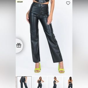 Faux Leather Pants Princess Polly NWT